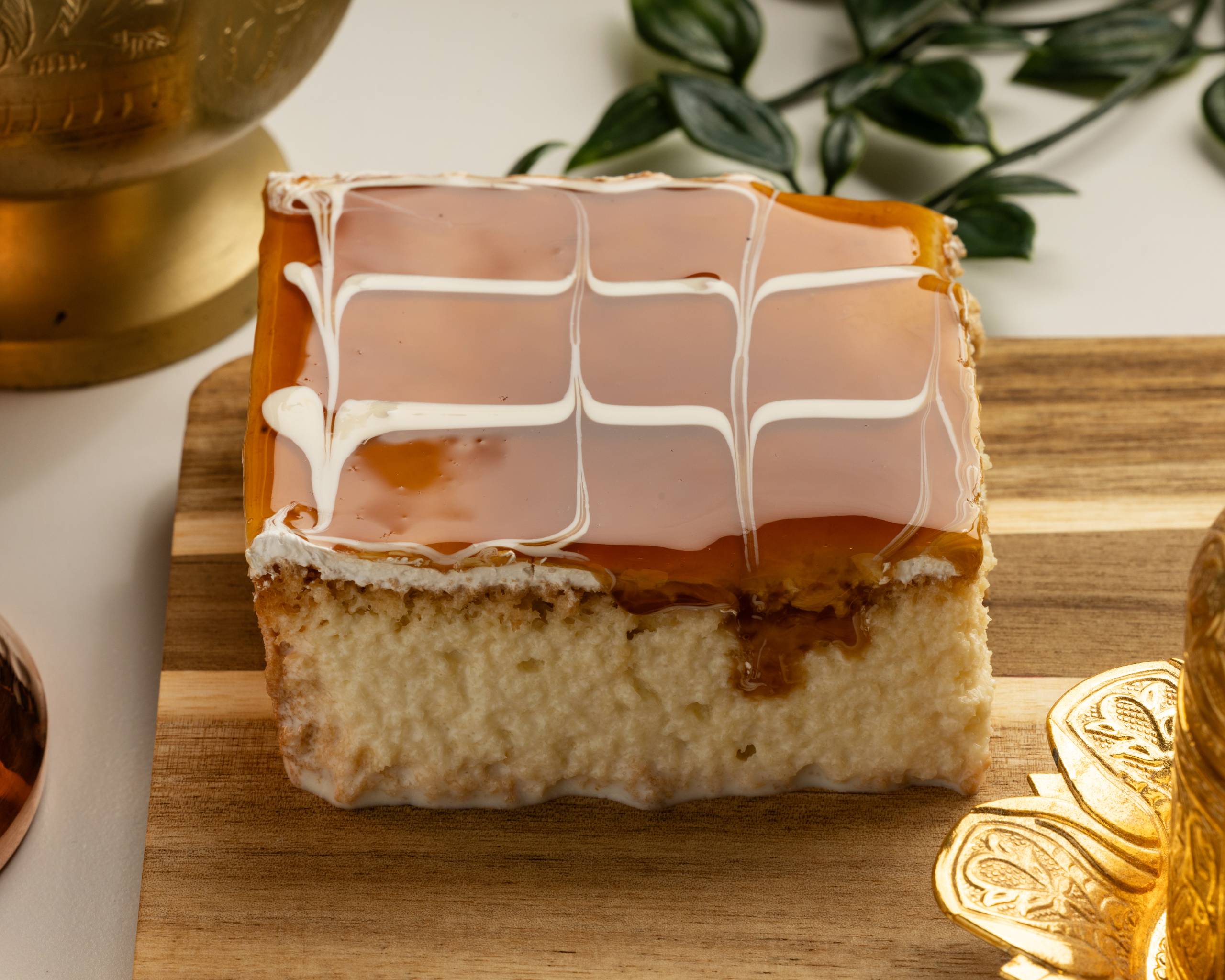 Trileçe milk cake served at Helvaci Ali Vaughan