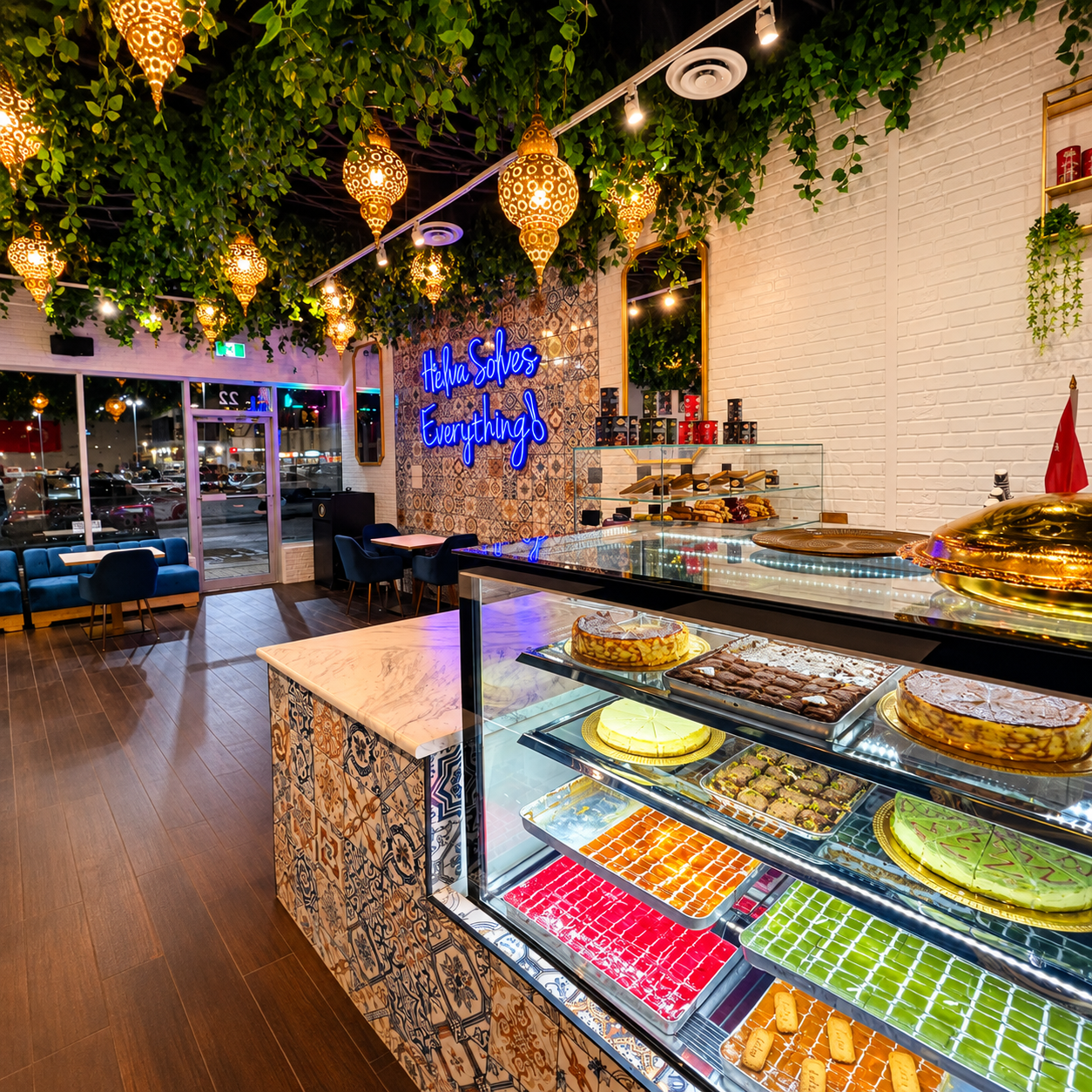 Helvaci Ali Turkish dessert cafe near Vaughan Mills in Vaughan Ontario